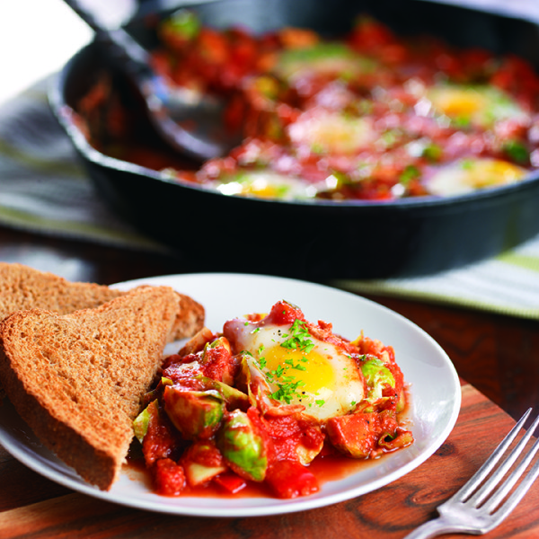 Spicy Brussels Sprout Hash