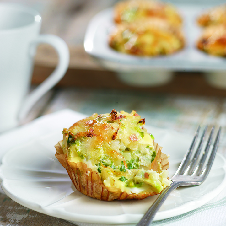 Individual Brussels Sprout Frittata To Go