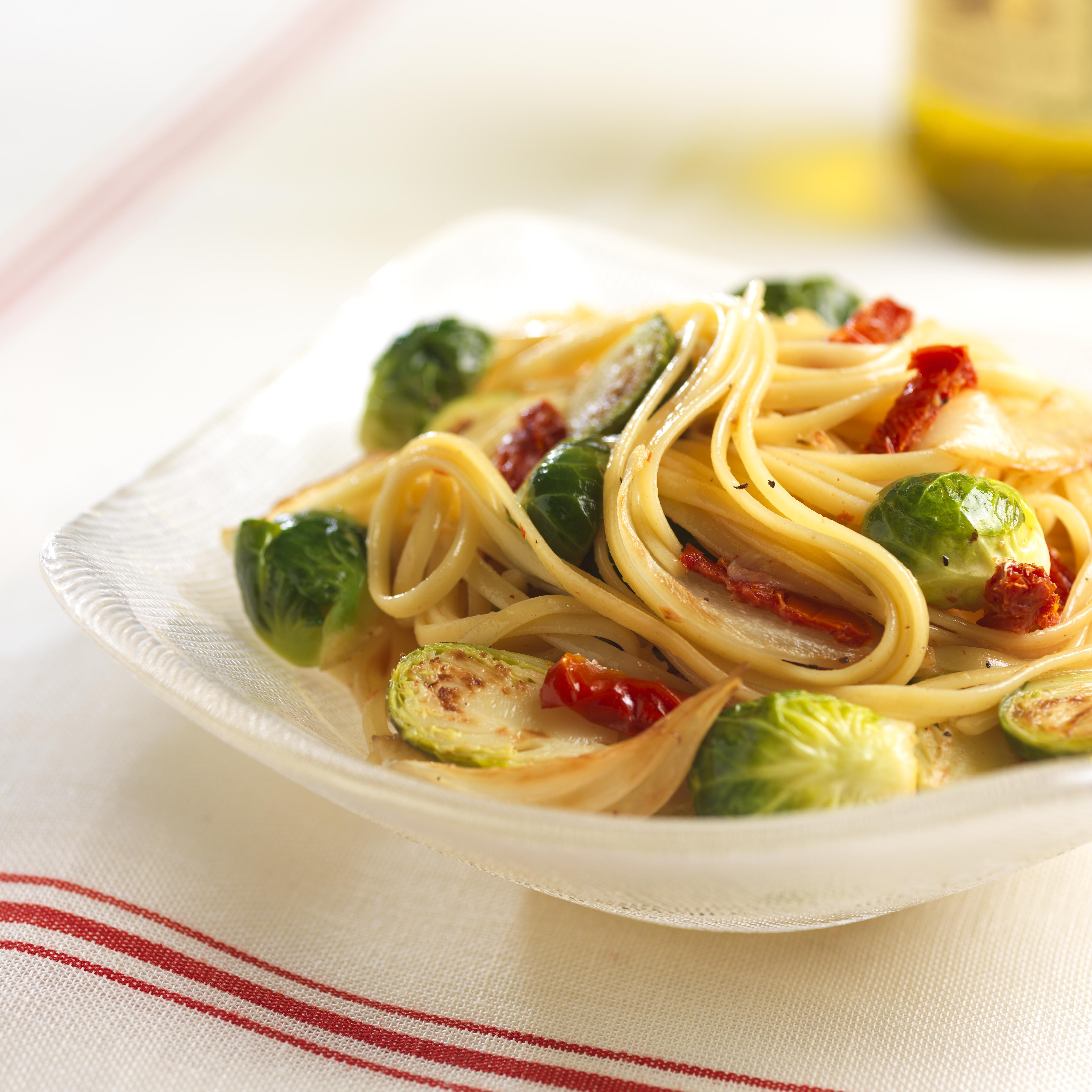 Linguini with Brussels Sprouts