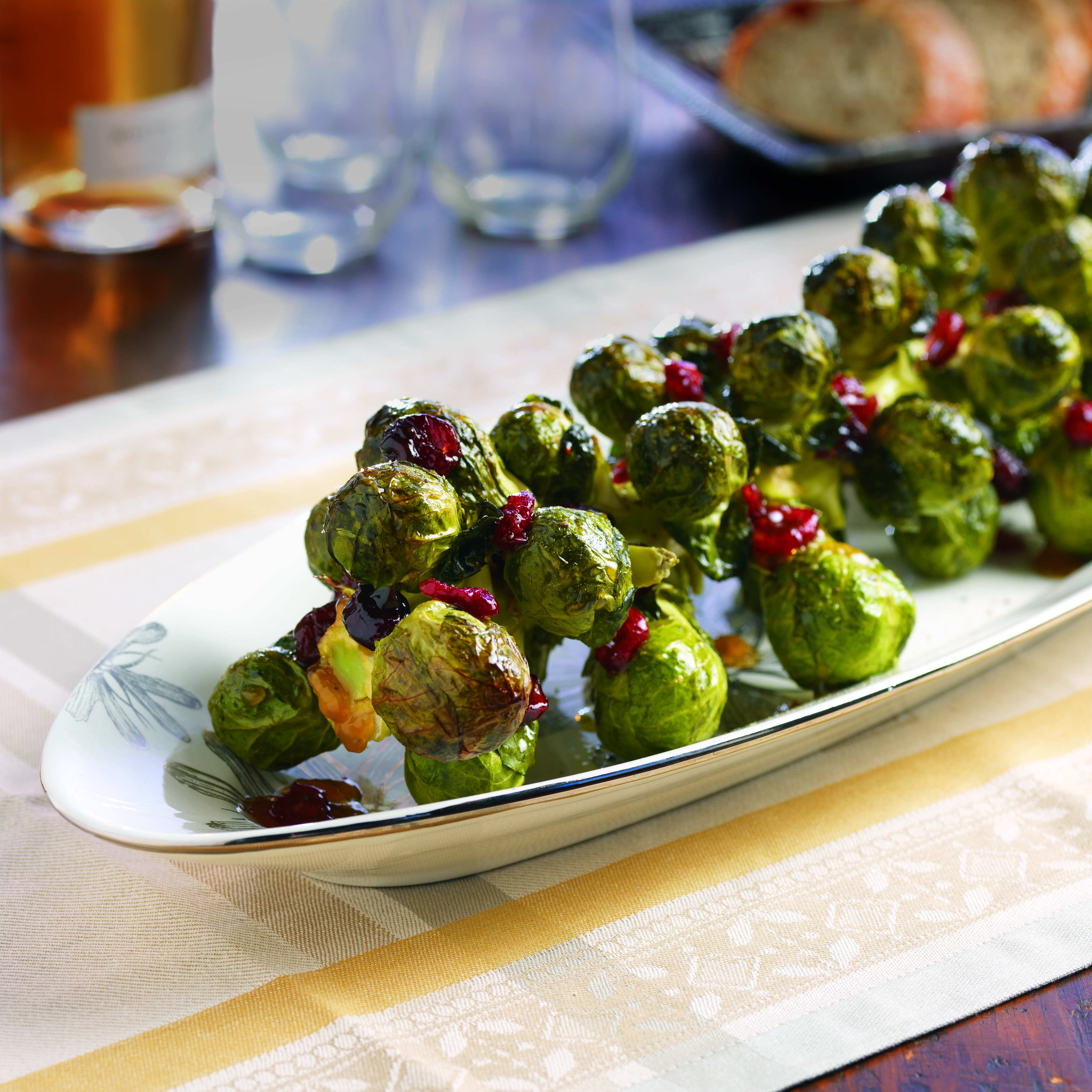 Roasted Brussels Sprouts on the Stalk