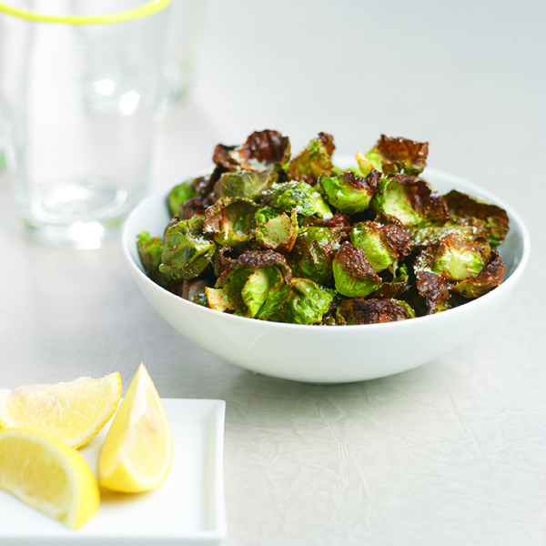 Crispy Roasted Brussels Sprout Leaves