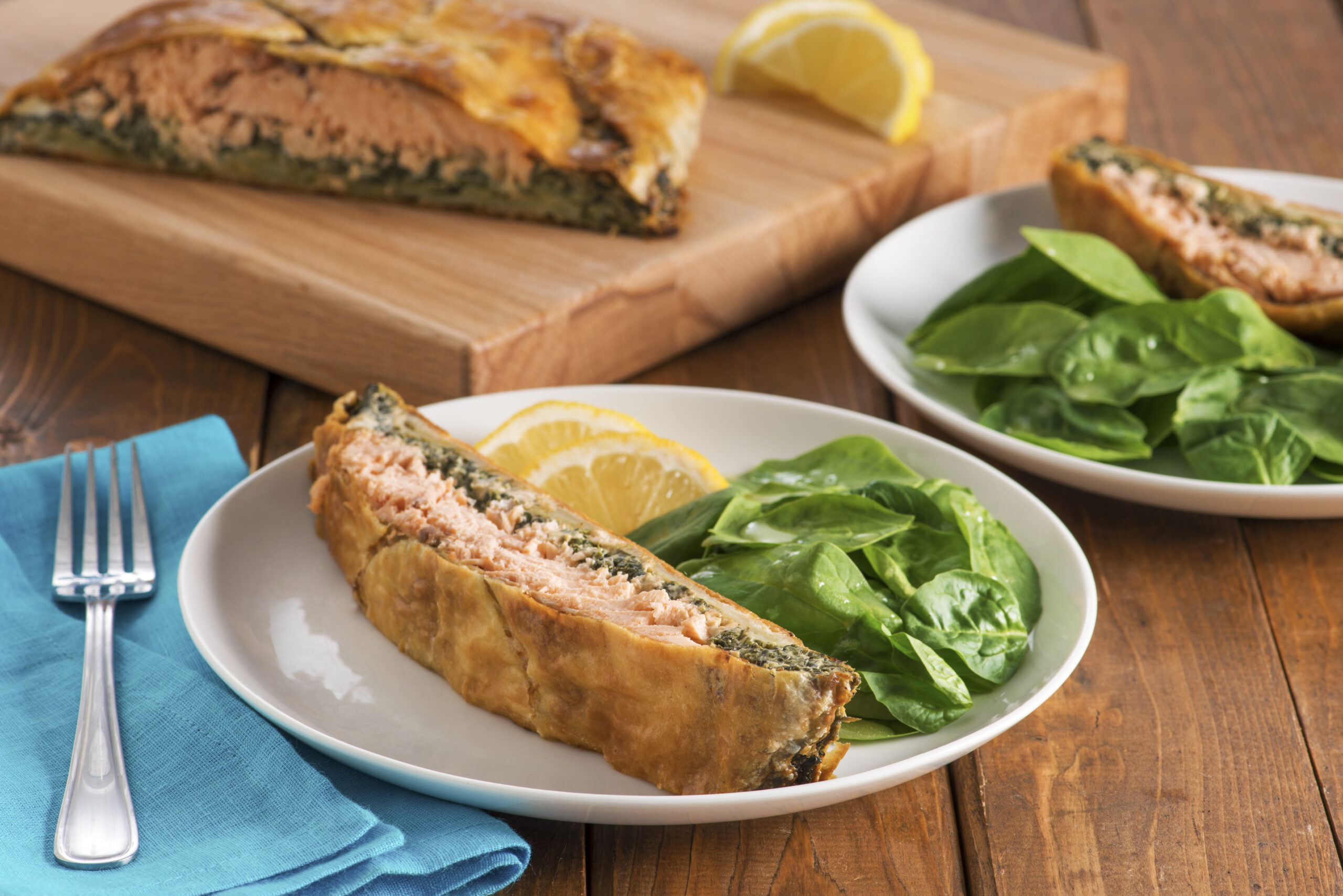 Salmon Wellington with Spinach Recipe